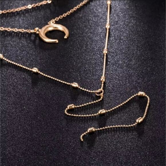 *Naomi* Layered Chain Necklace - Picture 2 of 7